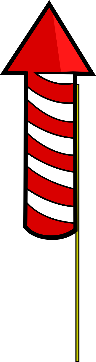 Rocket (fireworks) clipart