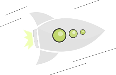 Rocket Fly clipart