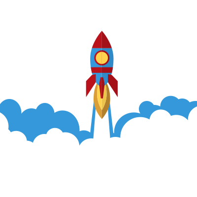 Rocket launch vector graphics clipart