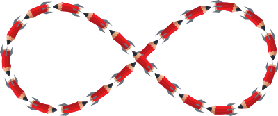Rocket Pencil Infinity Sign clipart