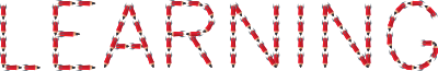 Rocket Pencil Learning Typography clipart