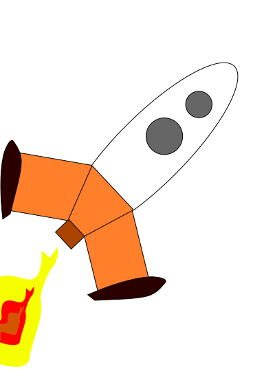 Rocket ship clipart
