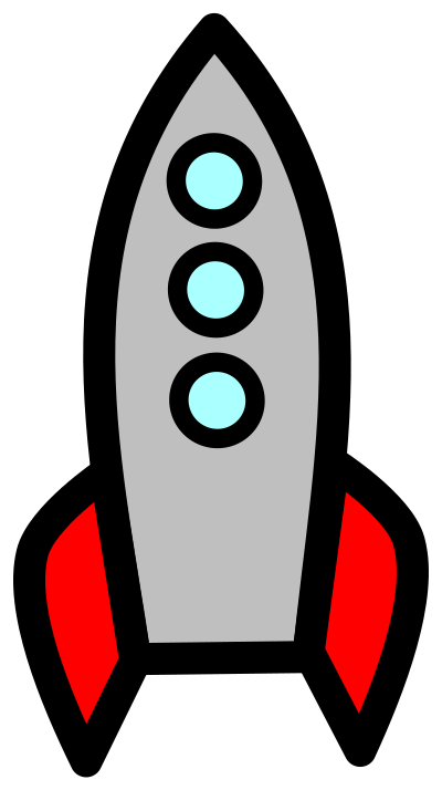 Rocket Ship as Clip Art clipart