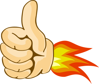 Rocket Thumbs Up clipart