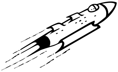 Rocketship clipart