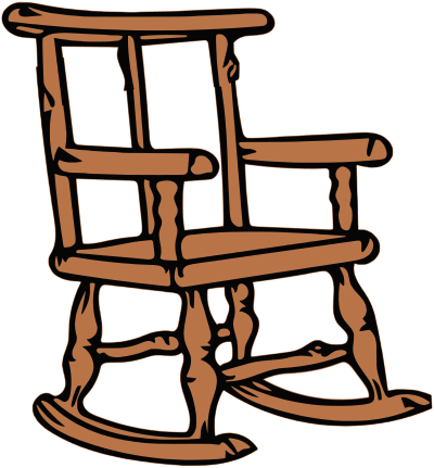 Rocking chair 3 clipart