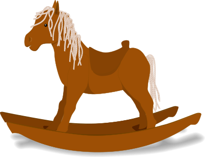 Rocking horse clipart