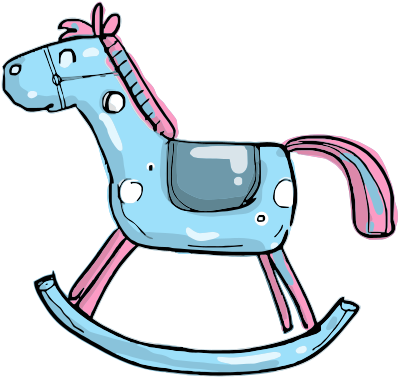 Rocking horse 2 clipart