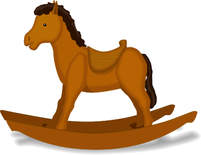Rockinghorse ( two Versions) clipart