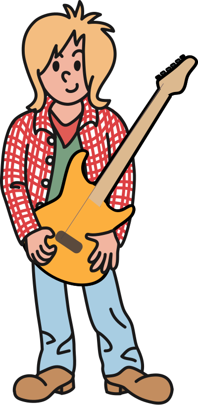 Rockstar Dude clipart