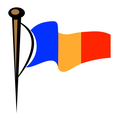 Rod and flag clipart