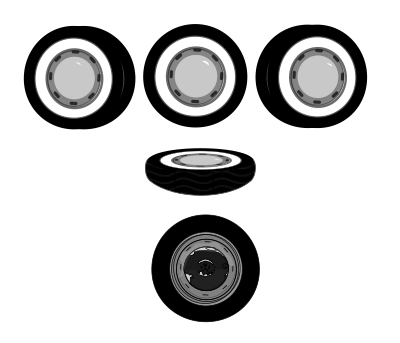 RODAS E PNEUS clipart
