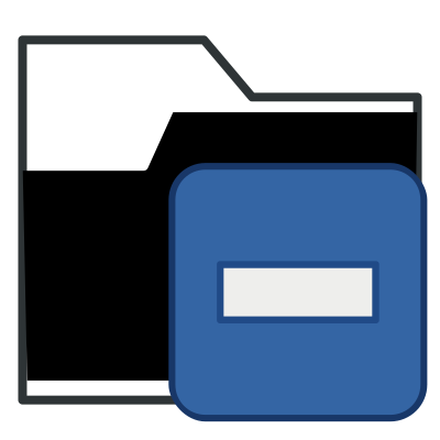 Rodentia-icons, folder-minus clipart