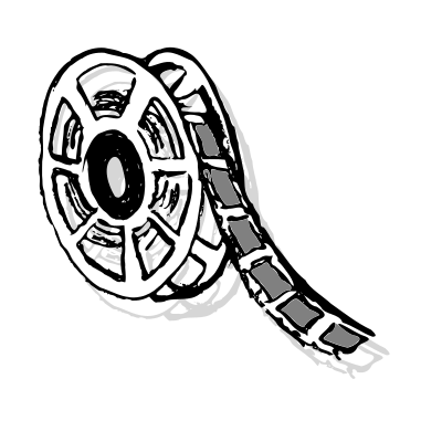 Roll film - Rollo de película clipart
