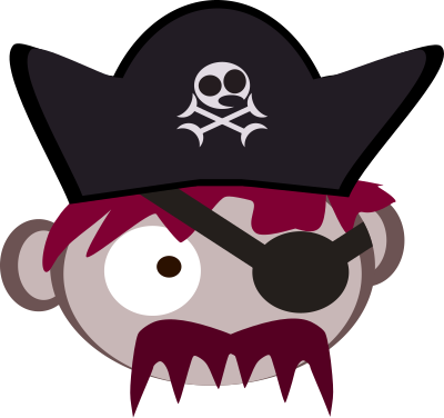 Roll Pirate Captain clipart