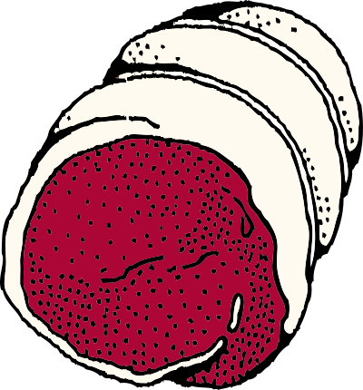 Rolled roast clipart