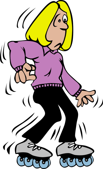Roller Blader clipart