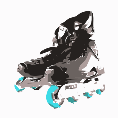 Rollerskating clipart