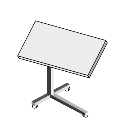 Rolling Laptop Desk clipart
