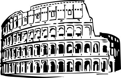 Roman coliseum clipart