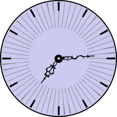 Roman dasharray Clock clipart