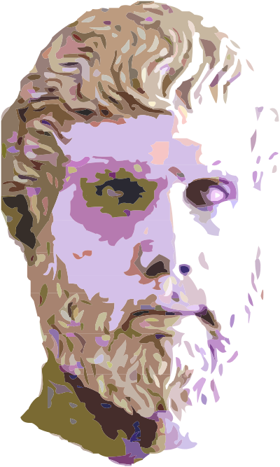 Roman Man's Head clipart