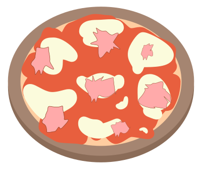Roman pizza clipart