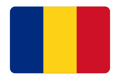 Romania flag (bevelled) clipart