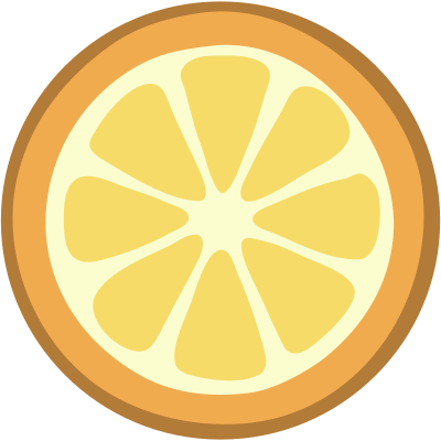 Rondelle-orange clipart