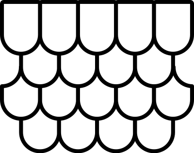 Roof tiles icon clipart