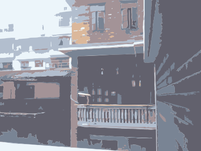 Roof view from Beirut or Guangzhou clipart