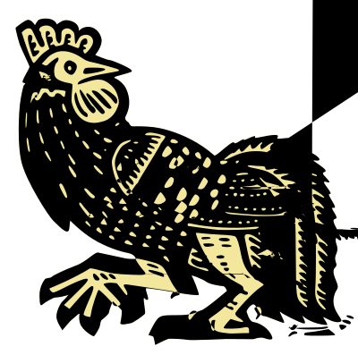 Rooster (isolated) clipart