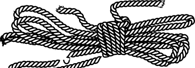 Rope in a butterfly coil clipart