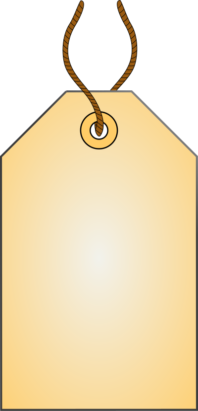 Roped label clipart