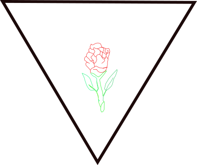 Rosa y triangulo clipart