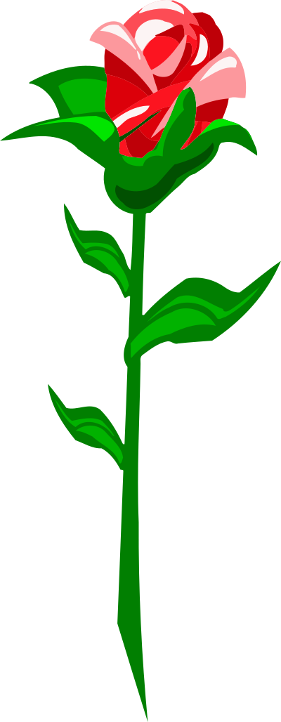 Rose 19 (red) clipart