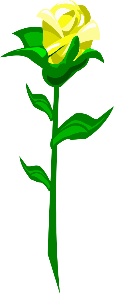 Rose 19 (yellow) clipart