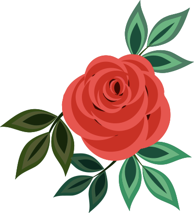 Rose 20 (red) clipart