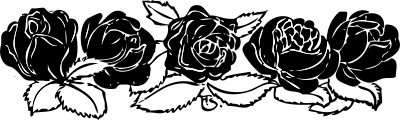 Rose border clipart