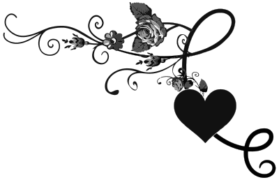 Rose Floral Flourish 1 clipart