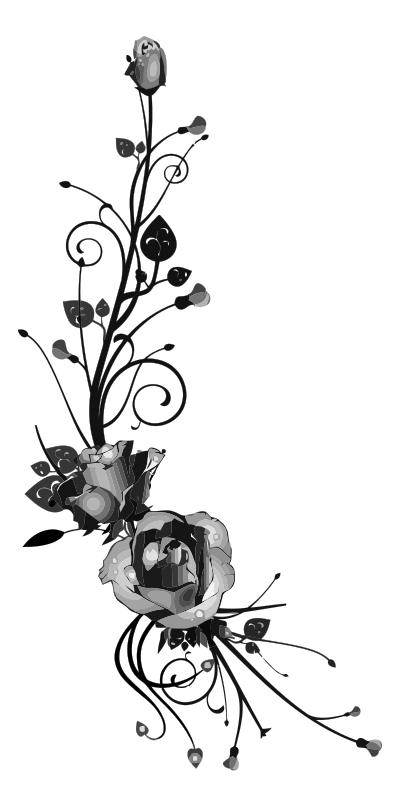 Rose Floral Flourish 15 clipart