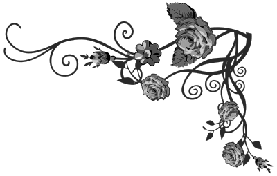 Rose Floral Flourish 16 clipart