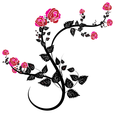 Rose Floral Flourish clipart