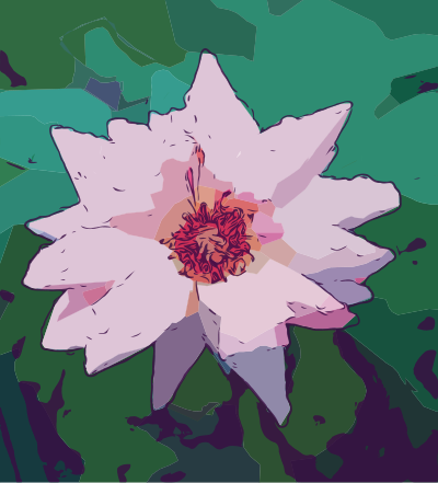 Rose Flower on Green clipart