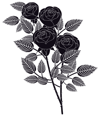 Roses And Leaves By Rajesh Misra clipart