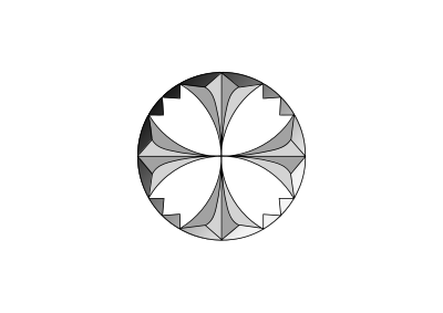 rosetteGray clipart