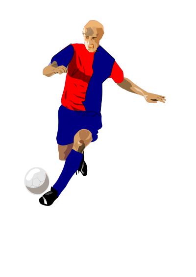 Rossoblu soccer player clipart