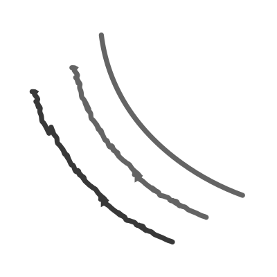 Roughened stroke clipart