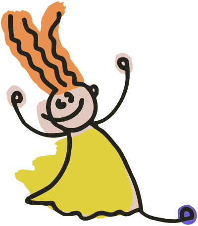 Roughly drawn child clipart