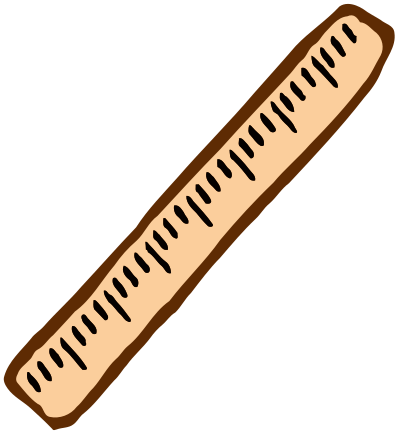 Roughly drawn rule clipart